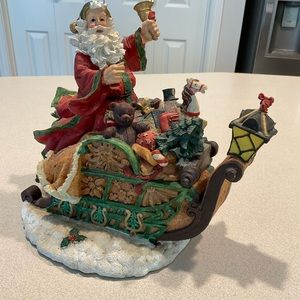 Christmas decor Santa Claus sleigh